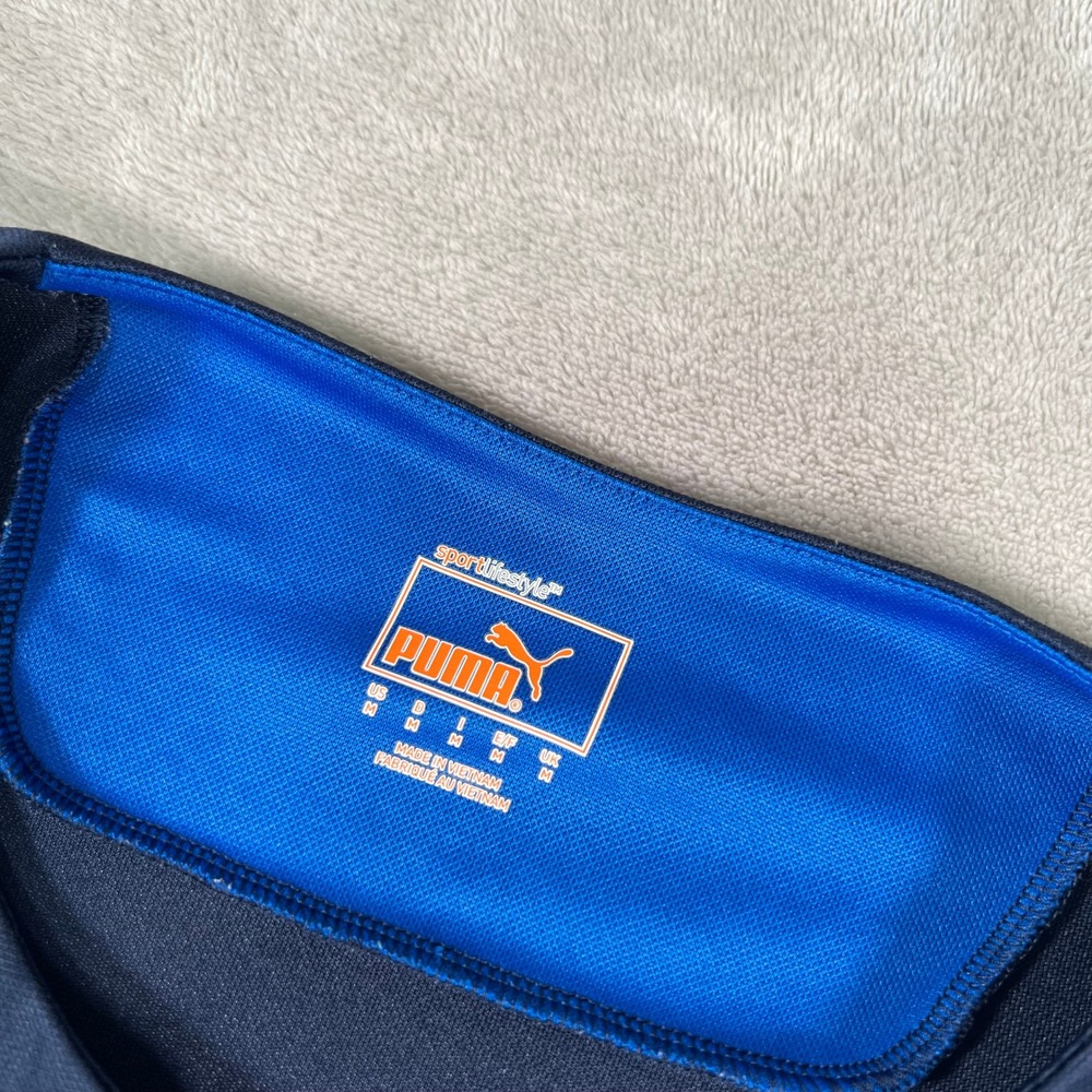 Puma Italy Soccer Jersey Men's Size Medium Blue Italia Graphic Training READ* - Picture 9 of 13
